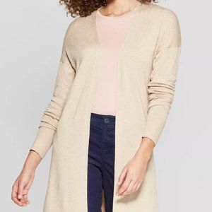 Target A New Day Beige Long Cardigan XS